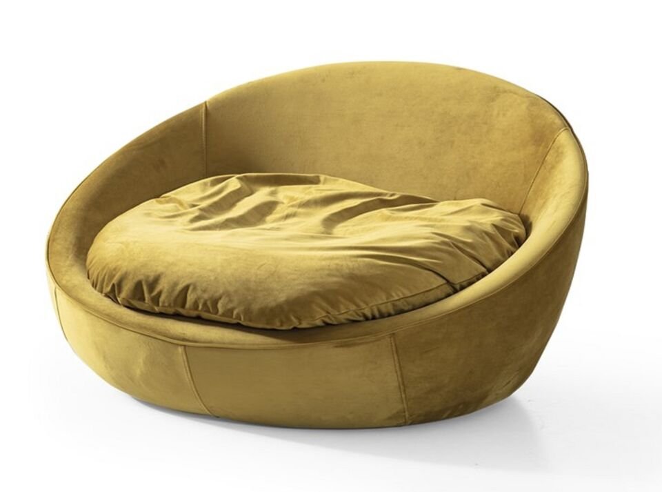Miss Worble Fotelja Berjer Tekli Döner Koltuk Sarı