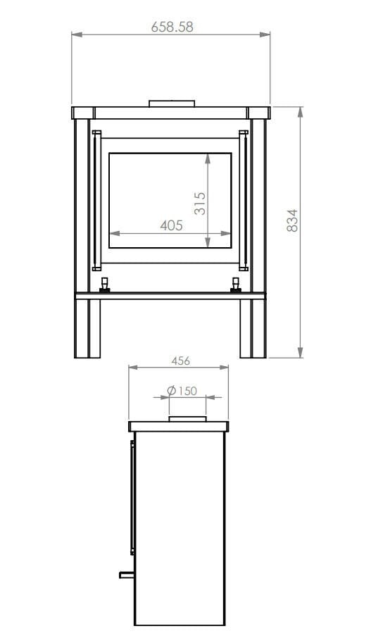 A Caminetti Amsterdam Şömine RS67