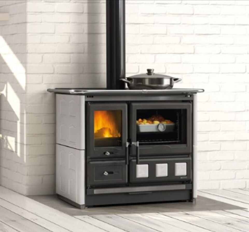 La Nordica Rosa XXL 16 Döküm Kuzine Soba Mailoica Beyaz 3003721