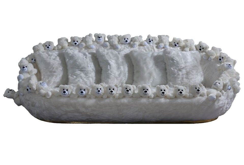 Miss Worble Teddy Bears Pufuduk Üçlü Kanepe Koltuk