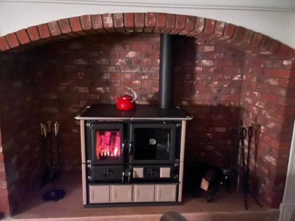 La Nordica Döküm Kuzine Soba Rosa 16 Maiolica Tortora 3003422