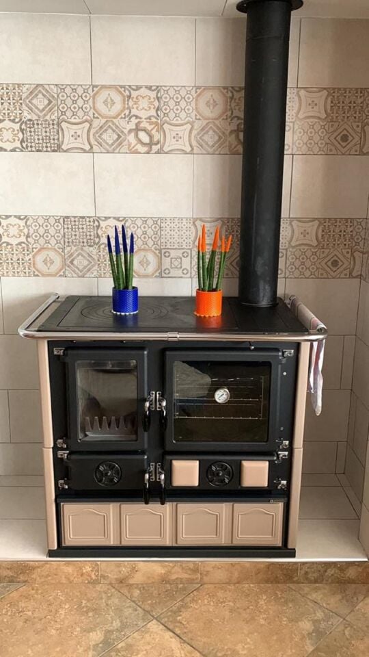 La Nordica Döküm Kuzine Soba Rosa 16 Maiolica Tortora 3003422