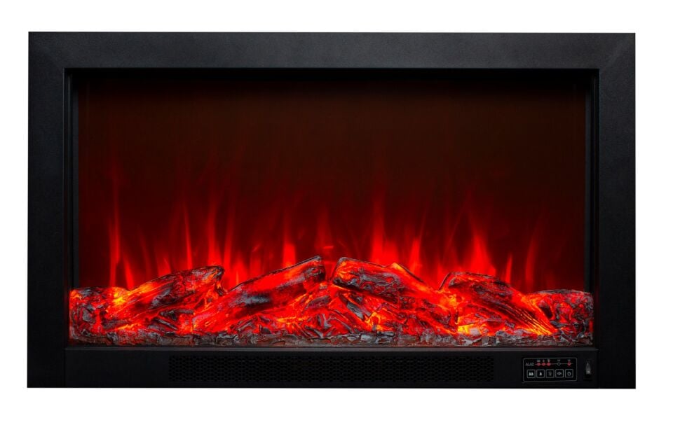 Alaz Efekt Elektrikli Şömine Ses Efektli Bluetoothlu Wifi 95 cm 1800 W Yerli Üretim