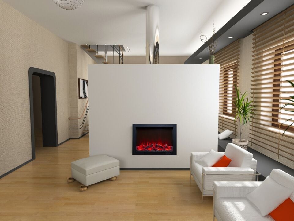 Alaz Efekt Elektrikli Şömine Ses Efektli Bluetoothlu Wifi 80 cm 1800 W Yerli Üretim