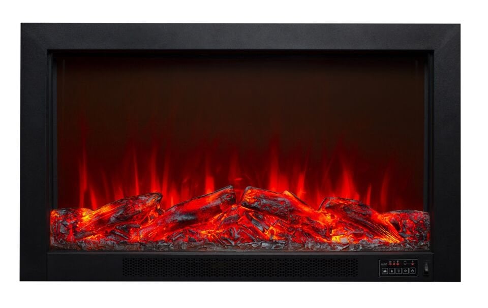 Alaz Efekt Elektrikli Şömine Sessiz Bluetoothlu Wifi 95 cm 1800 W Yerli Üretim