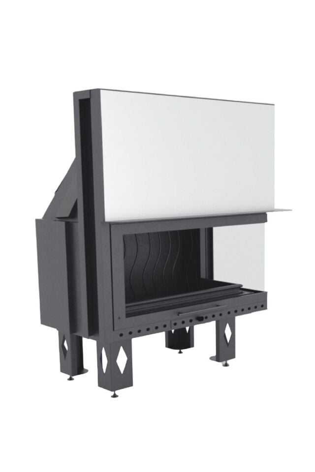 Çırağan Asansörlü Çelik Şömine Haznesi Sağ Açık 80 Lik