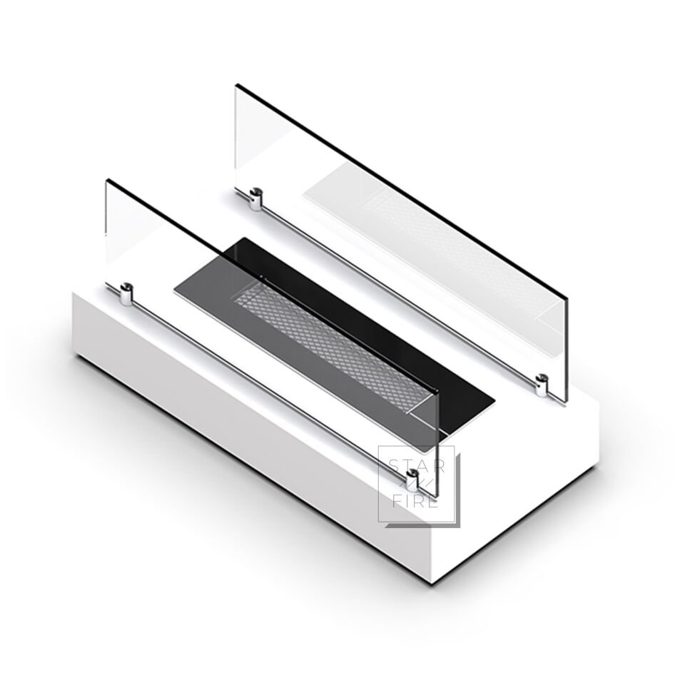 Starfire Art Design Masaüstü Bioethanol Şömine Beyaz