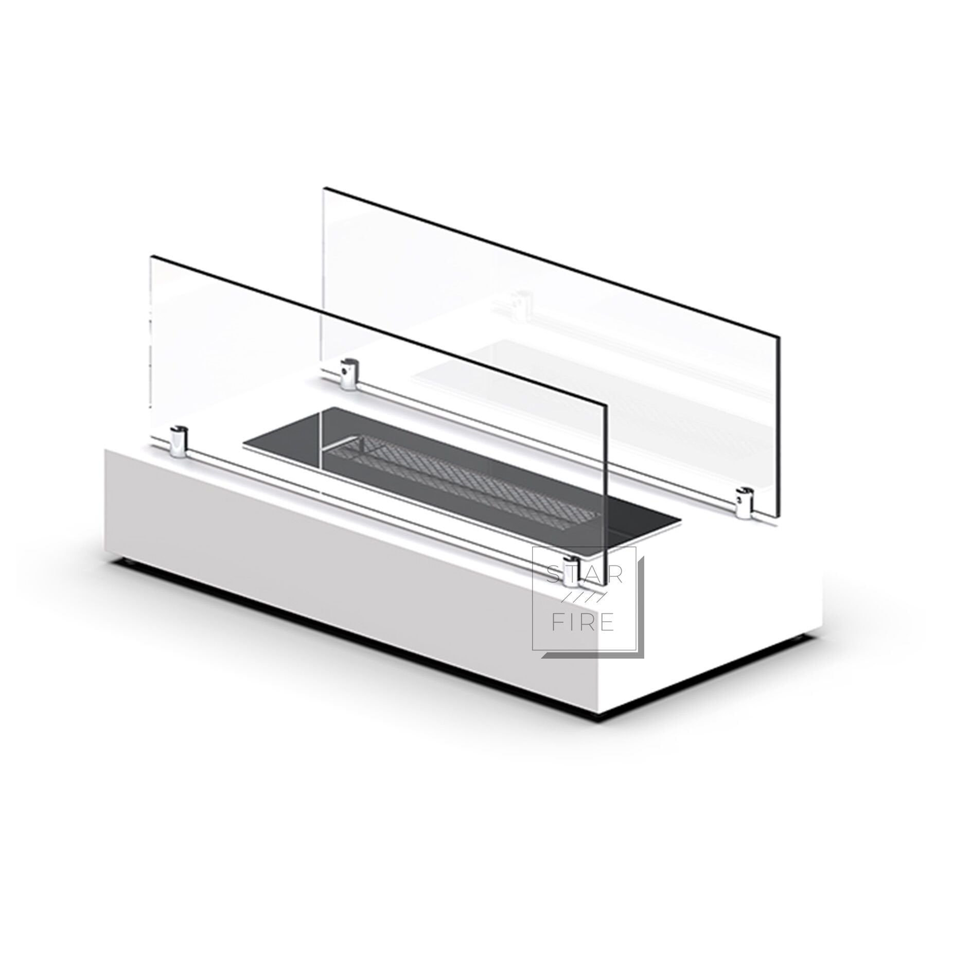 Starfire Art Design Masaüstü Bioethanol Şömine Beyaz