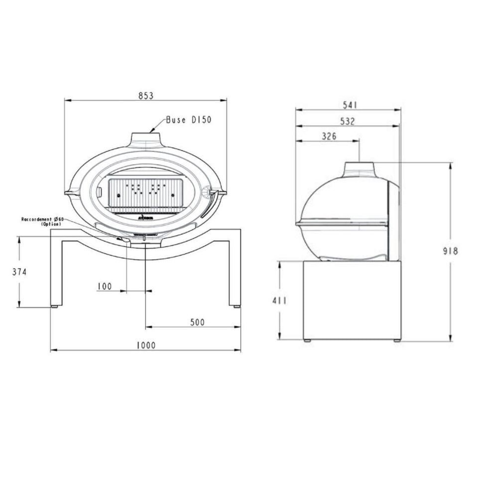 Invicta Döküm Odun Sobası Brio Small Banc 6481 25