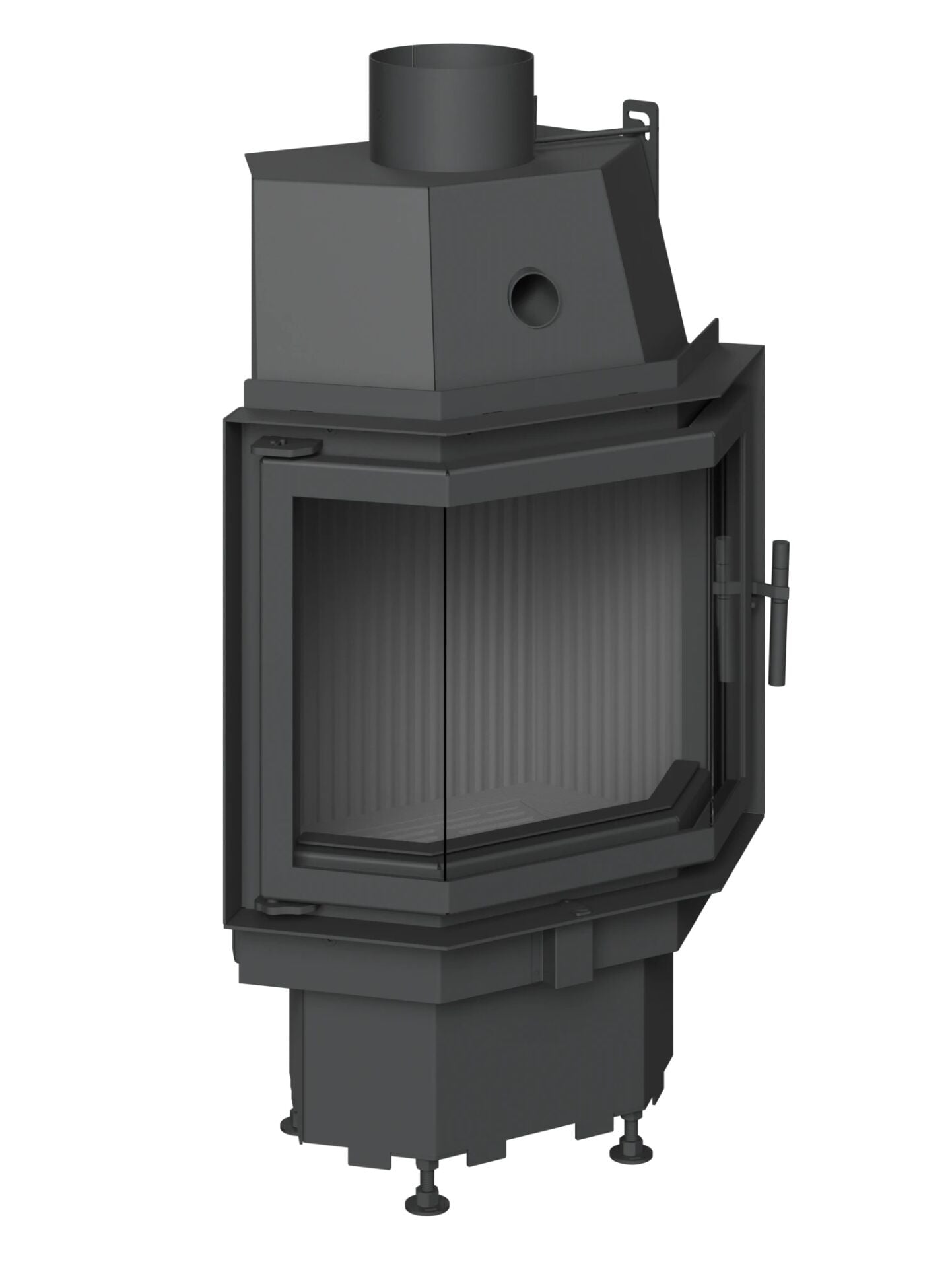 Echa Tech Prizma Orta Çelik Şömine Haznesi