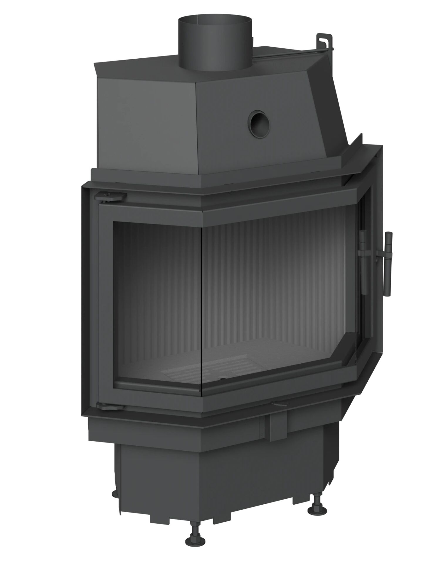 Echa Tech Prizma Büyük Çelik Şömine Haznesi