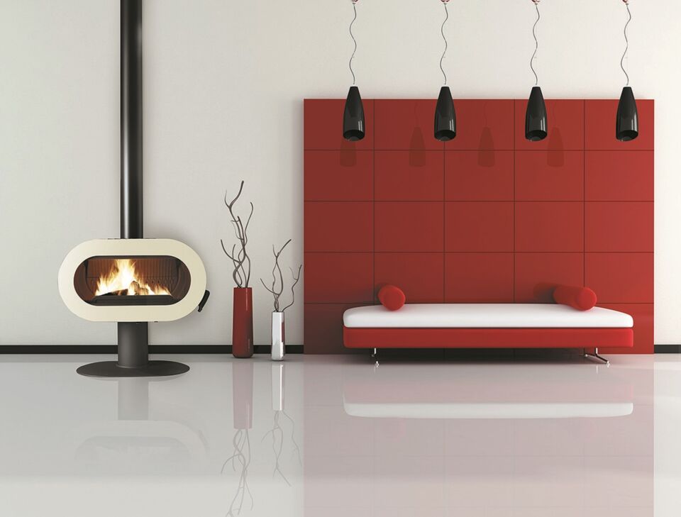 Invicta Döküm Odun Sobası Fifty On Pedestal Krem 6480 46