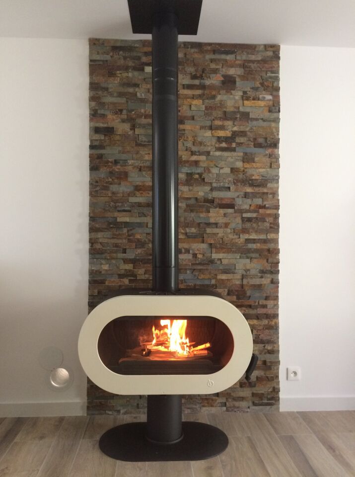 Invicta Döküm Odun Sobası Fifty On Pedestal Krem 6480 46
