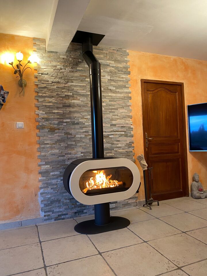Invicta Döküm Odun Sobası Fifty On Pedestal Krem 6480 46