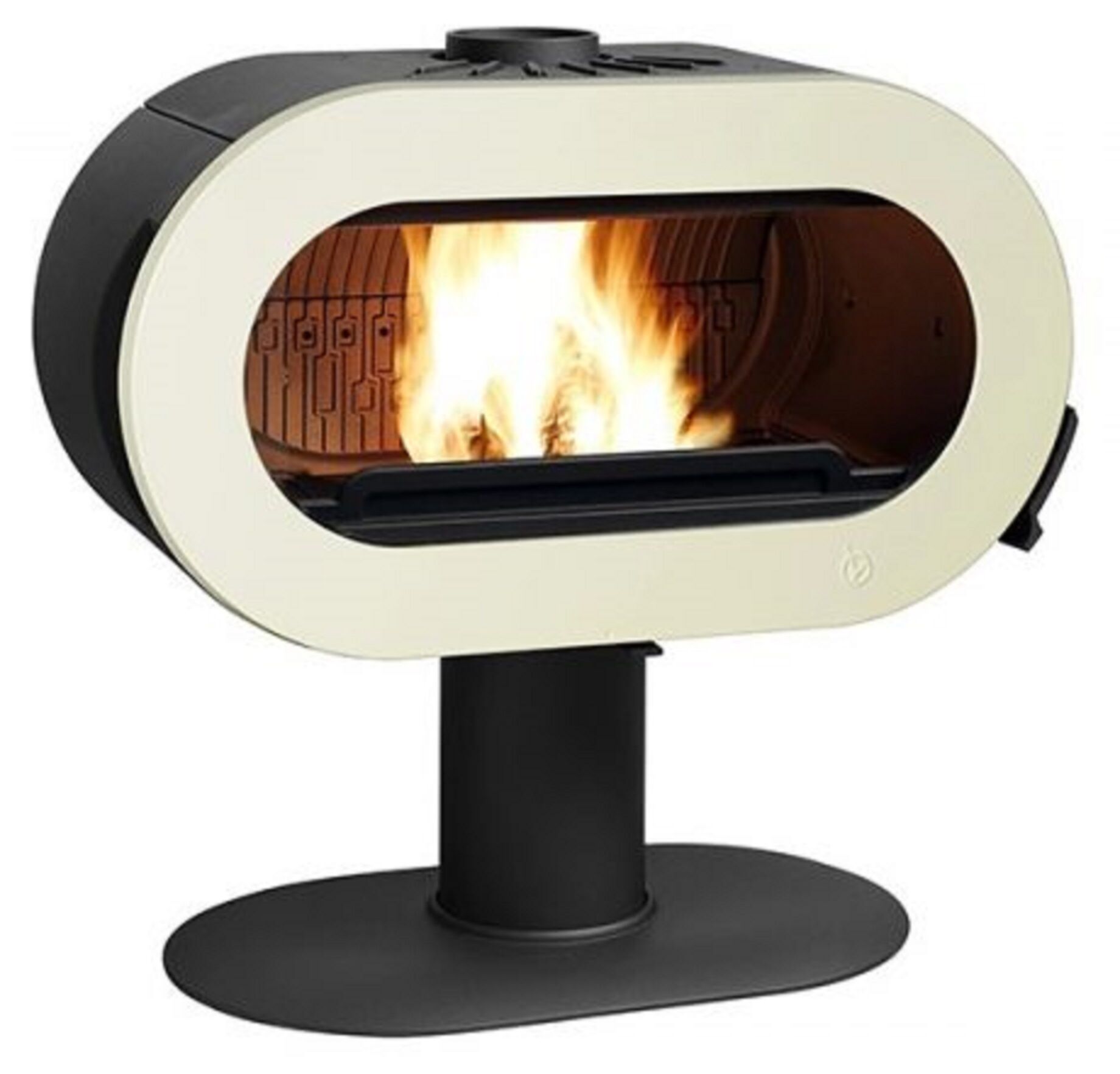Invicta Döküm Odun Sobası Fifty On Pedestal Krem 6480 46