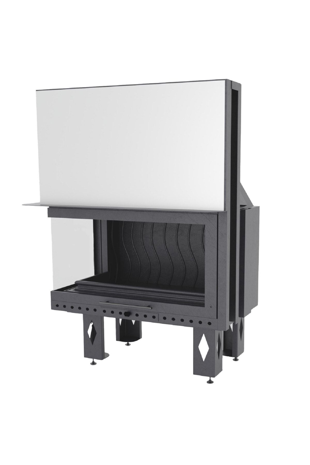 Çırağan Asansörlü Çelik Şömine Haznesi Sol Açık 130 Luk