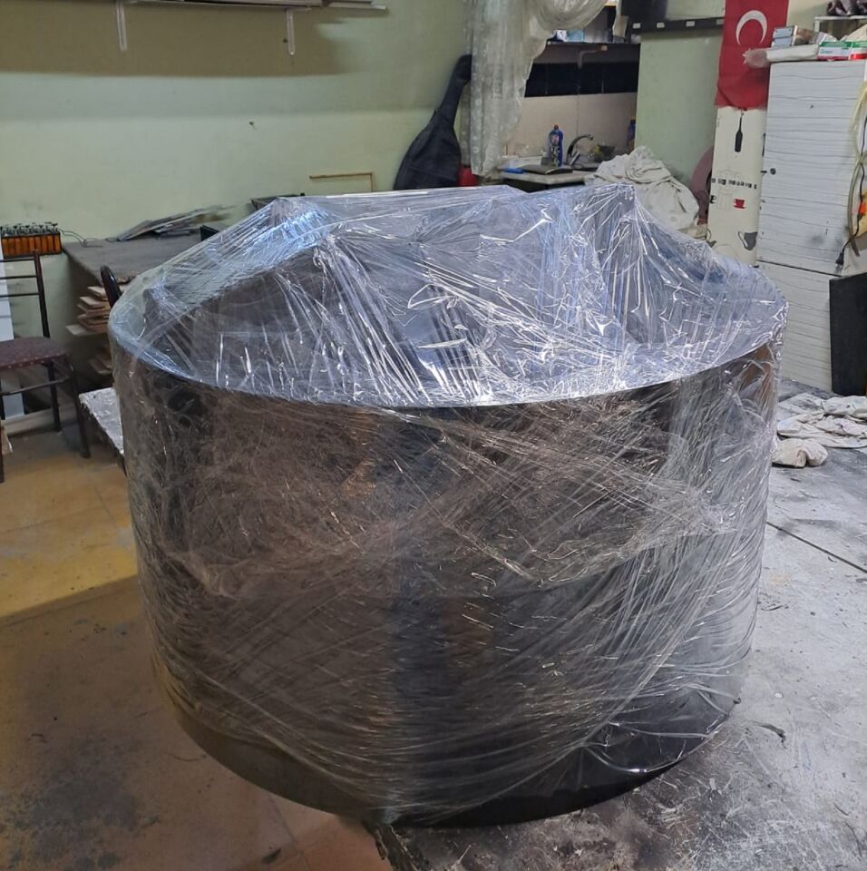 Miss Worble 3D Elektrikli Yuvarlak Buharlı Şömine Ateş Çukuru Isıtıcısız