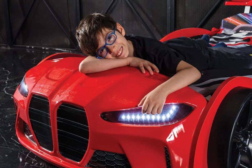 Kaju Carbed Arabalı Çocuk Yatak Gtx Full Kırmızı