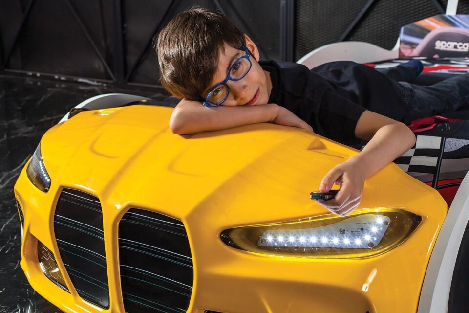 Kaju Carbed Arabalı Çocuk Yatak Gtx Full Sarı