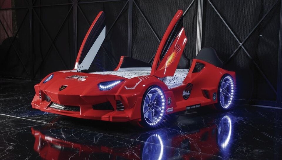 Kaju Carbed Arabalı Çocuk Yatak Borghi Full
