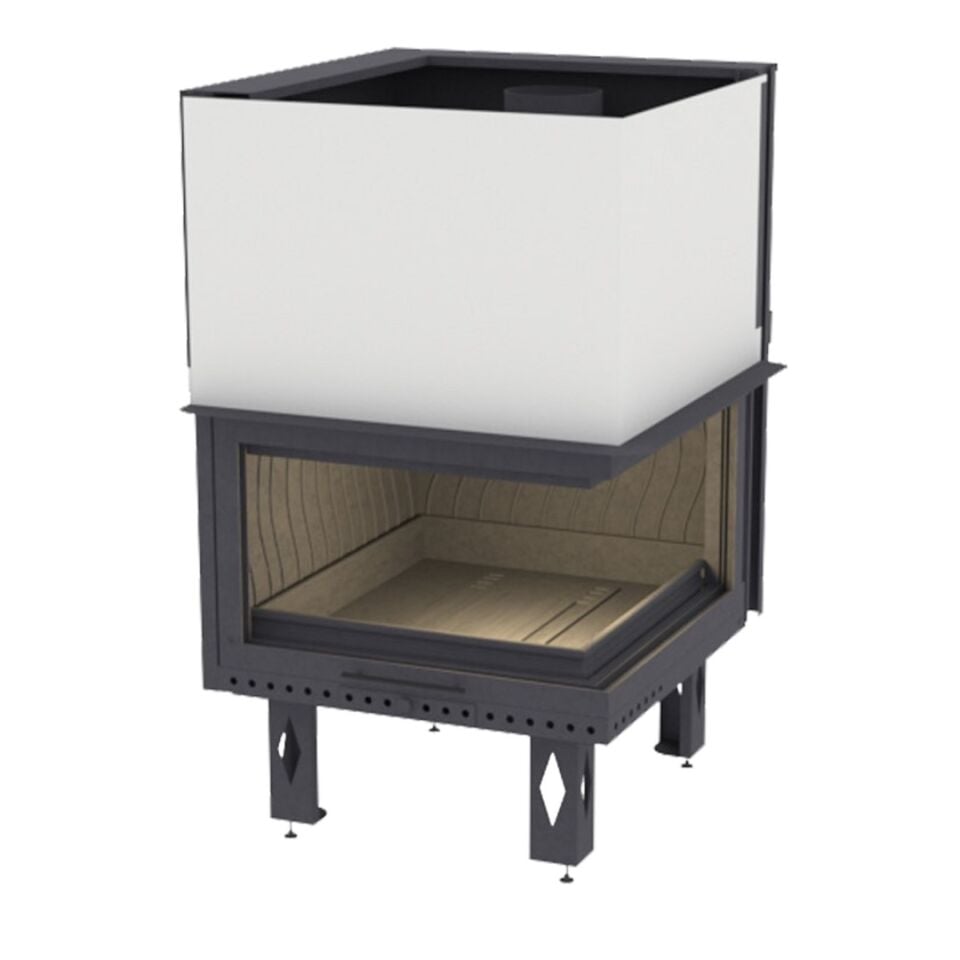 Çırağan Asansörlü Simetrik Çelik Şömine Haznesi İki Açık 100 Lük