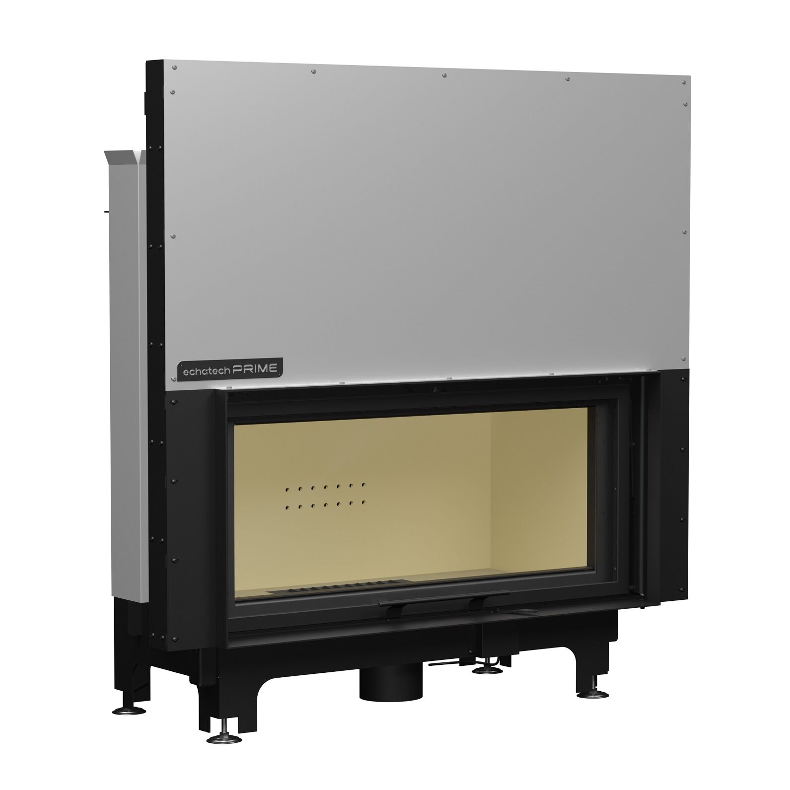 Echa Tech Asansörlü Çelik Şömine Haznesi Düz 120 x 60