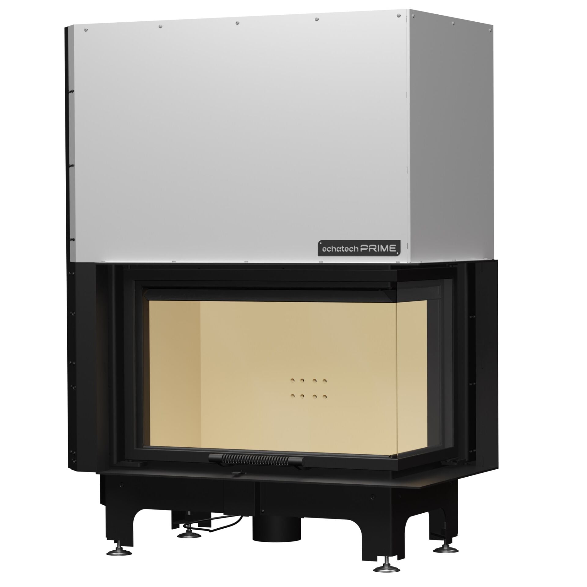 Echa Tech Asansörlü Çelik Köşe Şömine Haznesi Sağ Açık 90