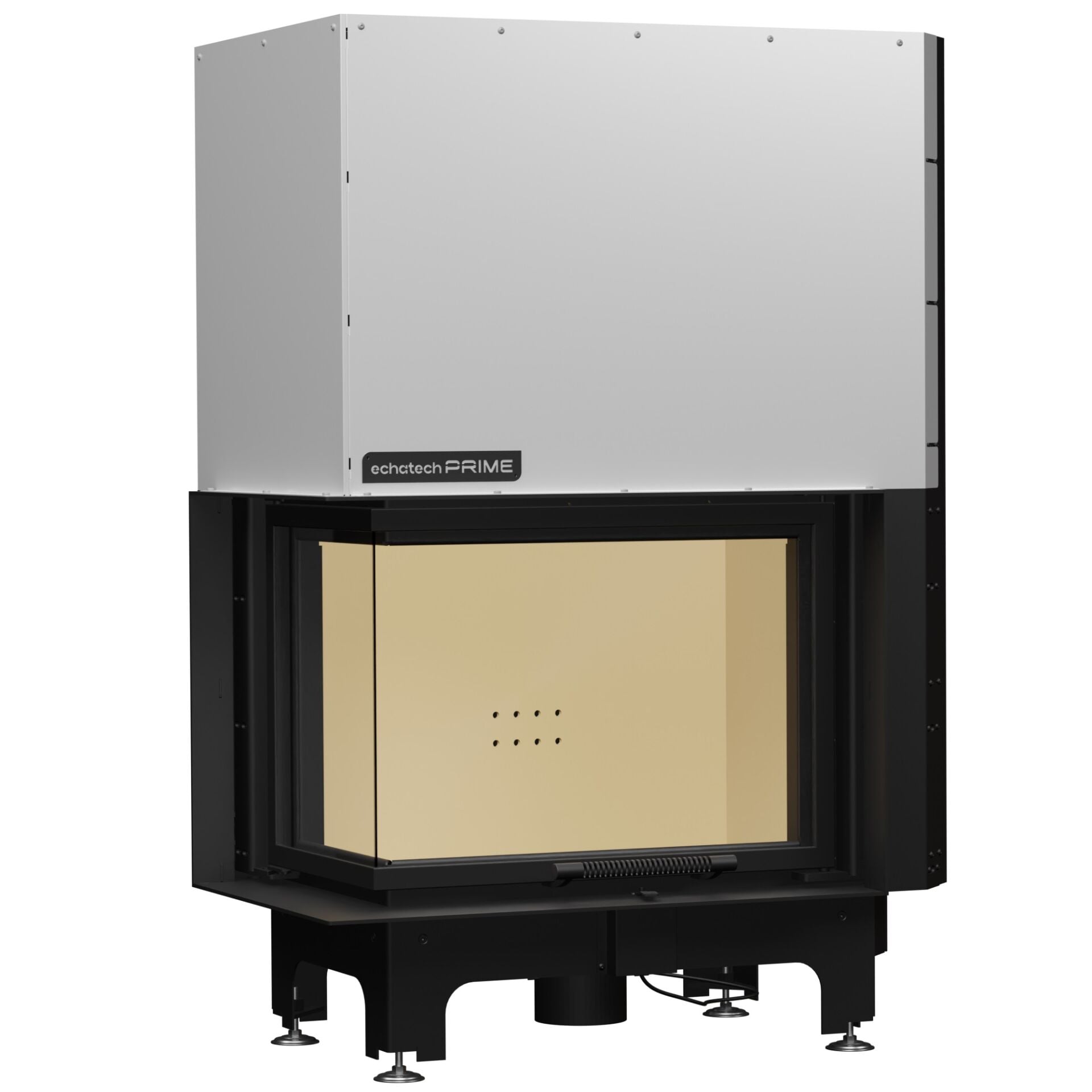 Echa Tech Asansörlü Çelik Köşe Şömine Haznesi Sol Açık 80