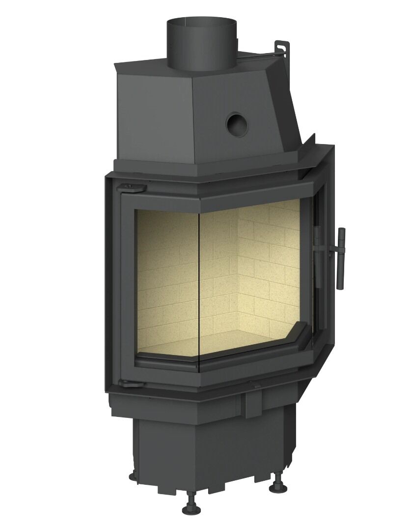 Echa Tech Prizma Orta Çelik Şömine Haznesi V