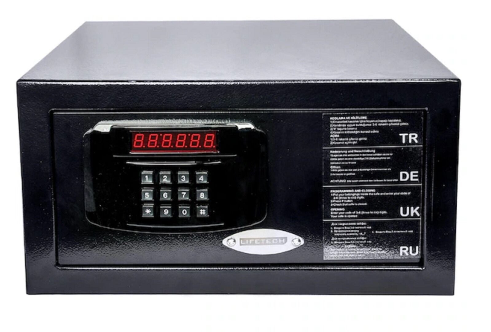 Lifetech Otel Tipi Laptop Elektronik Para Kasası Siyah