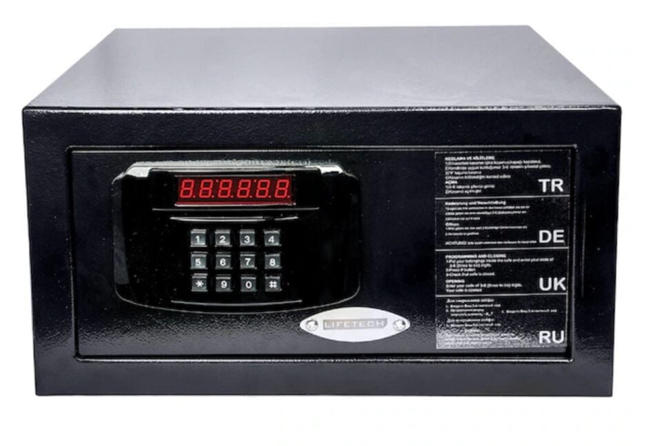Lifetech Otel Tipi Laptop Elektronik Para Kasası Siyah