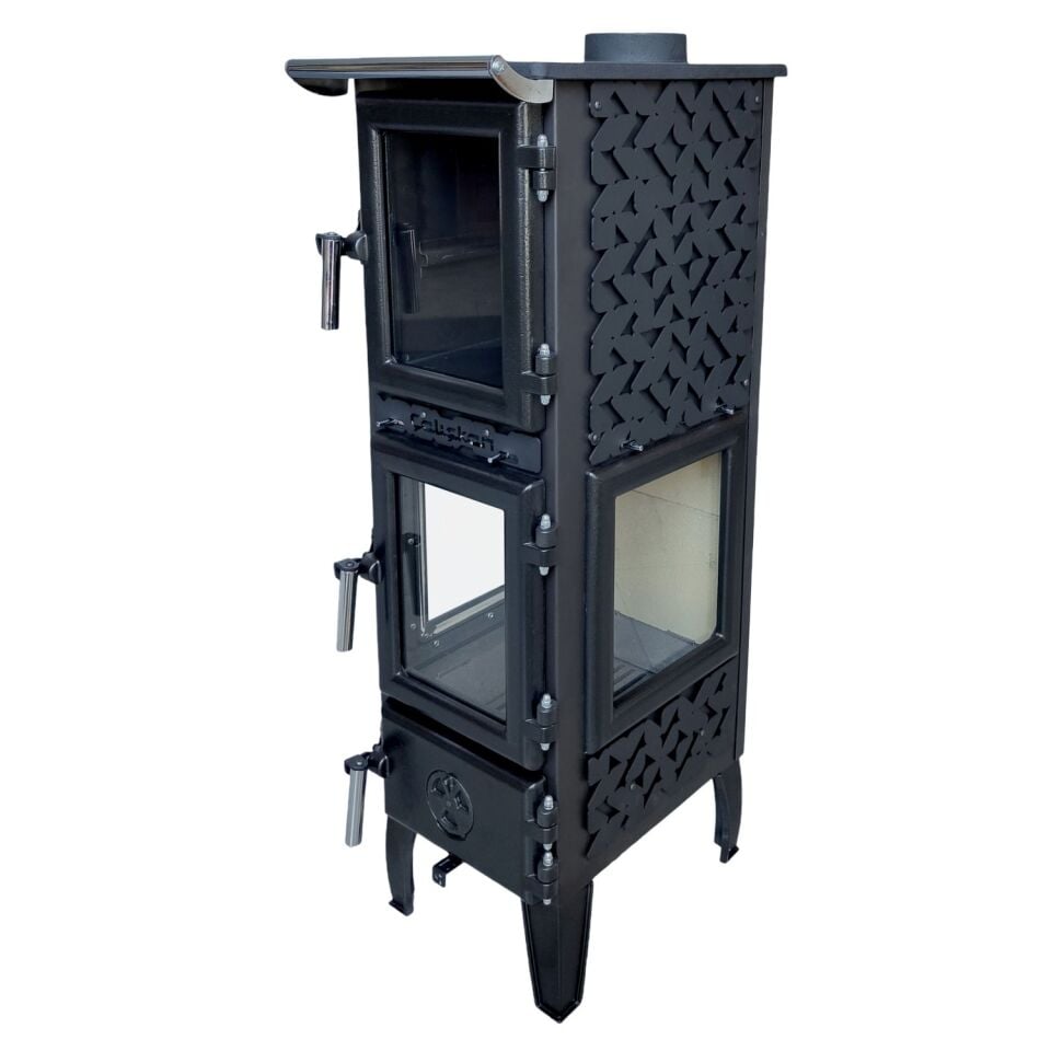 Çalışkan Mini Fırınlı Şömine Soba 314 3D