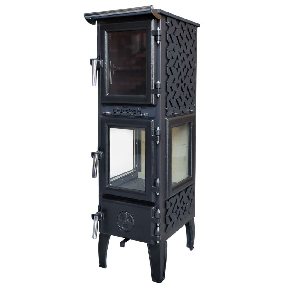 Çalışkan Mini Fırınlı Şömine Soba 314 3D