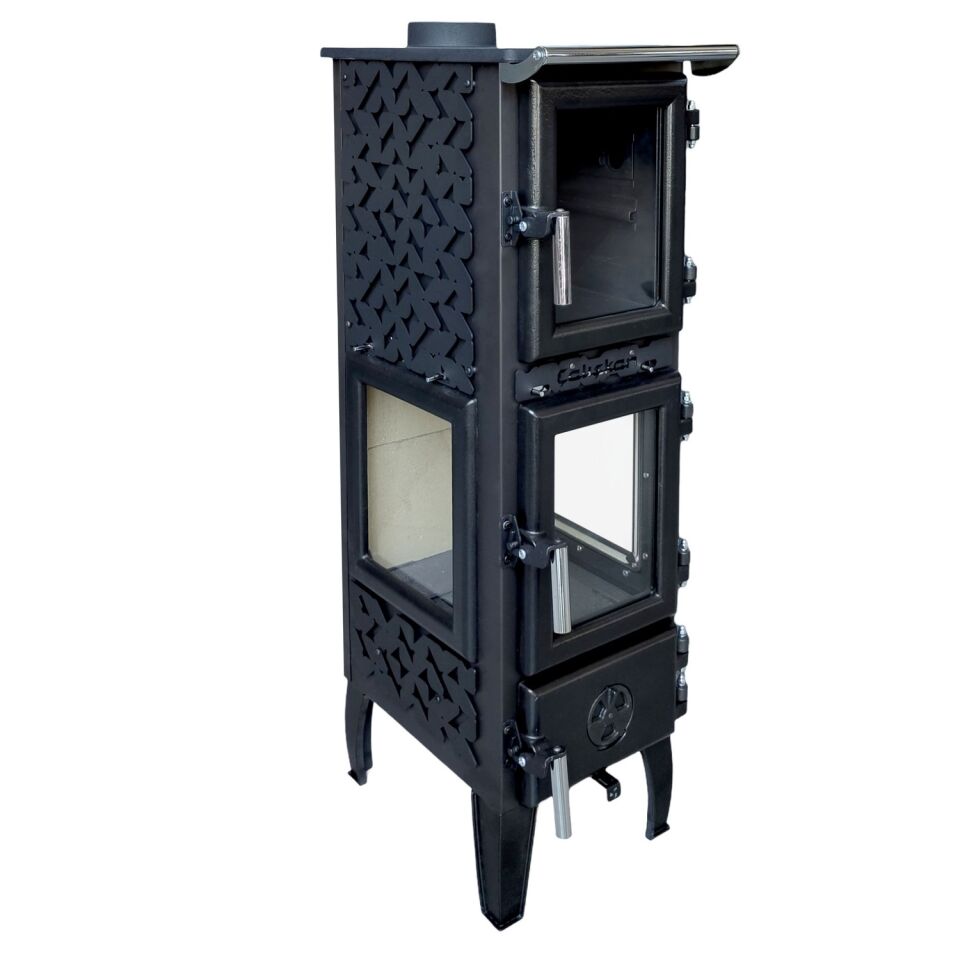 Çalışkan Mini Fırınlı Şömine Soba 314 3D