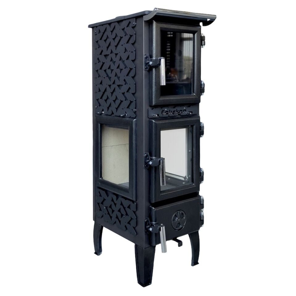 Çalışkan Mini Fırınlı Şömine Soba 314 3D