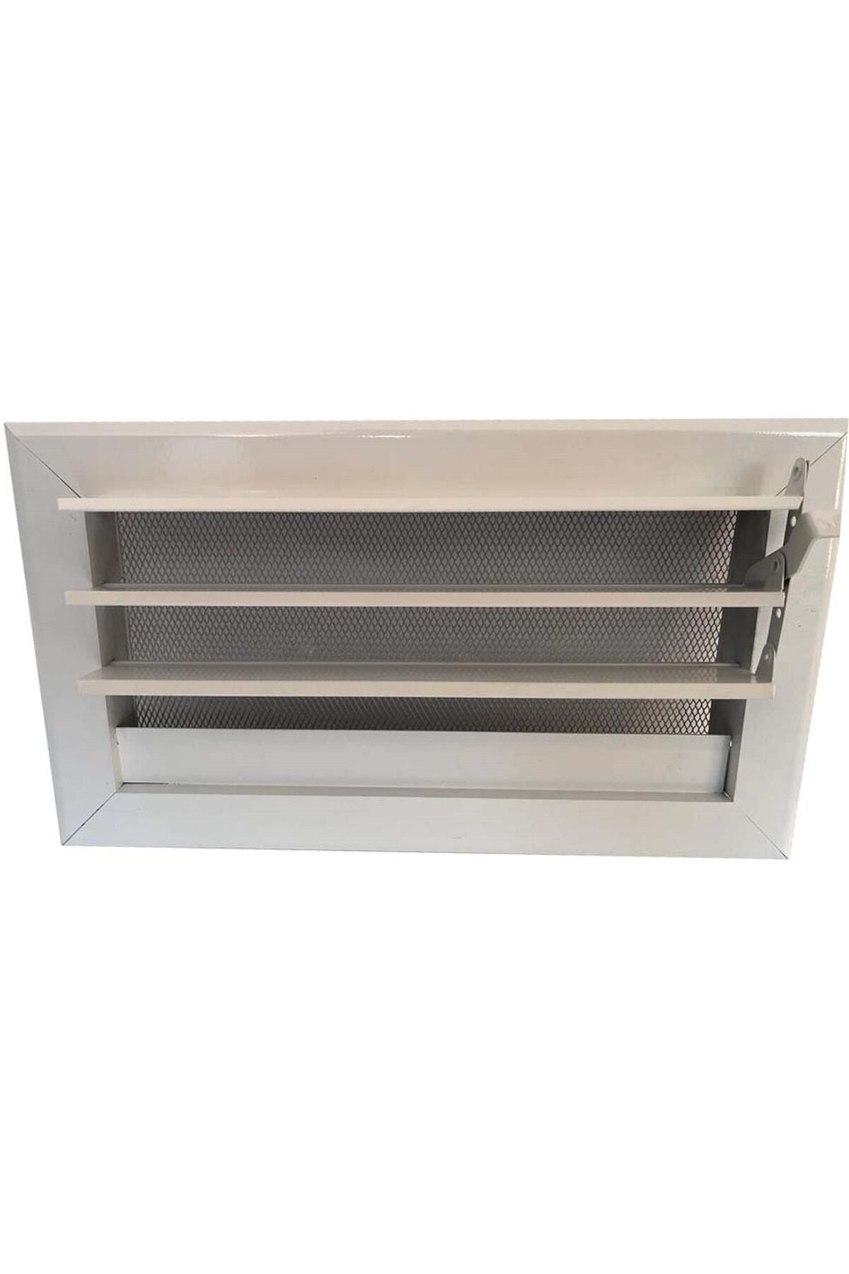 Miss Worble Şömine Menfezi Hareketli Panjurlu Beyaz 40 x 15 cm