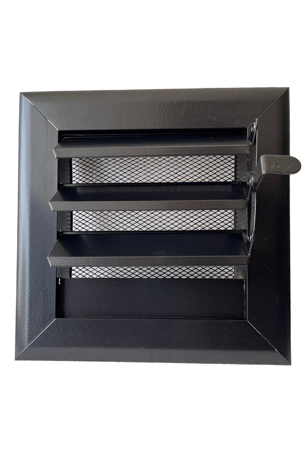 Miss Worble Şömine Menfezi Hareketli Panjurlu 15 x 15 cm Siyah