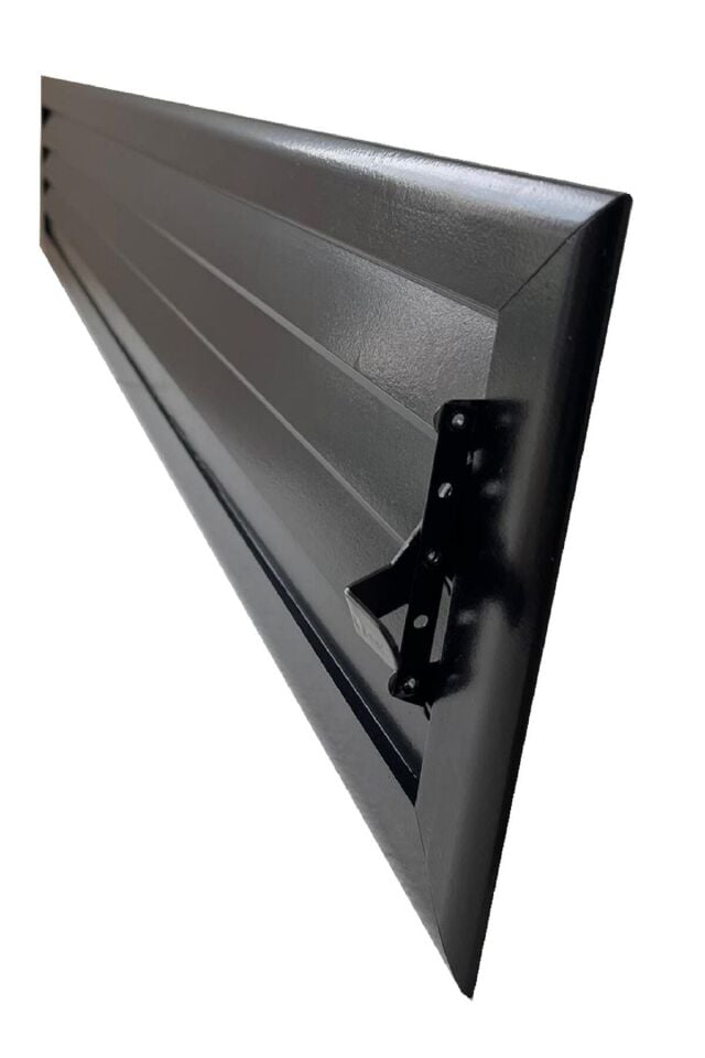 Miss Worble Şömine Menfezi Hareketli Panjurlu 100 x 15 cm Siyah