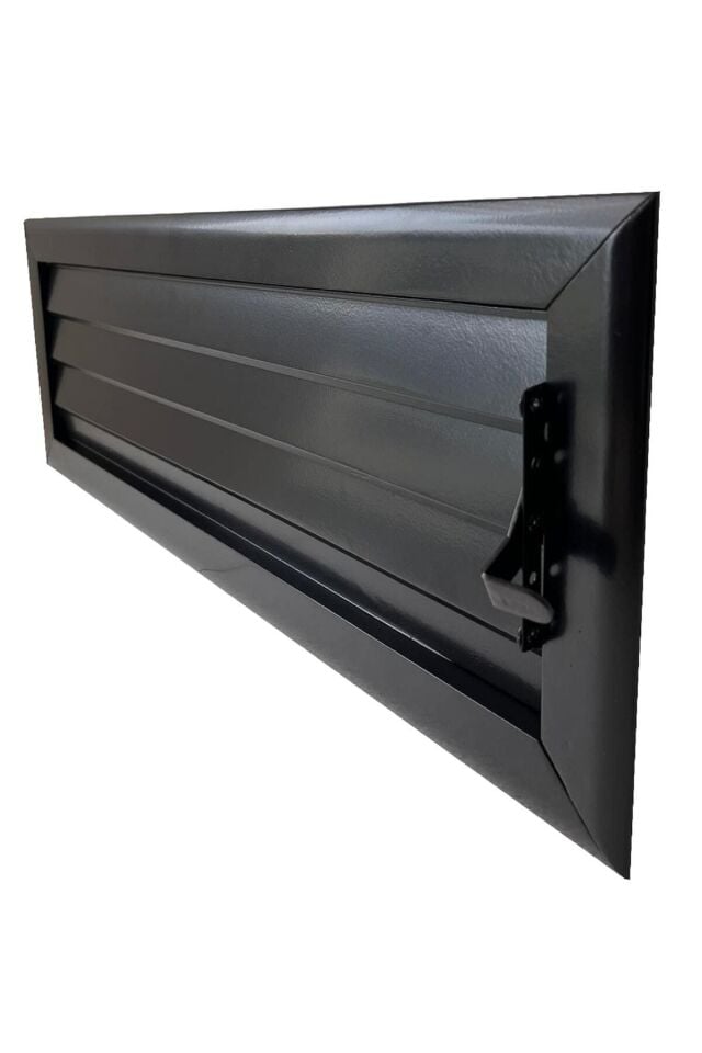 Miss Worble Şömine Menfezi Hareketli Panjurlu 60 x 15 cm Siyah