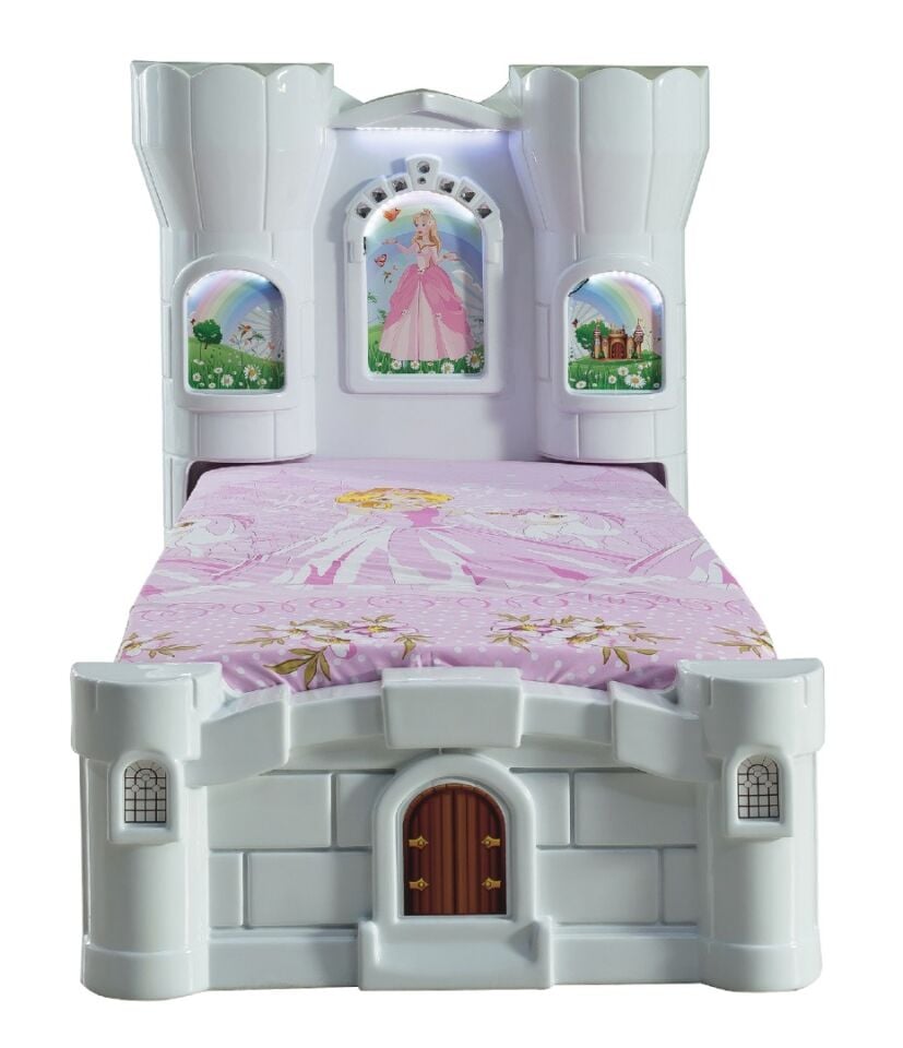 Kaju Carbeds Prenses Kalesi Çocuk Karyolası Beyaz