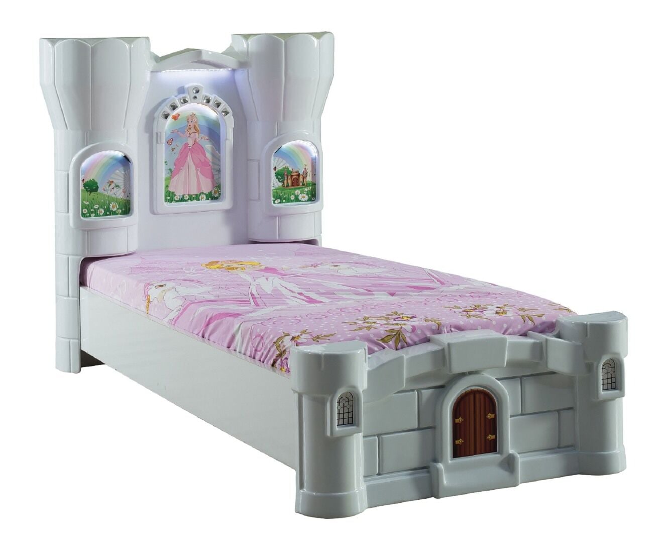 Kaju Carbeds Prenses Kalesi Çocuk Karyolası Beyaz