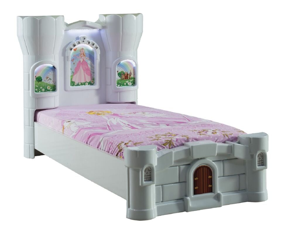 Kaju Carbeds Prenses Kalesi Çocuk Karyolası Beyaz