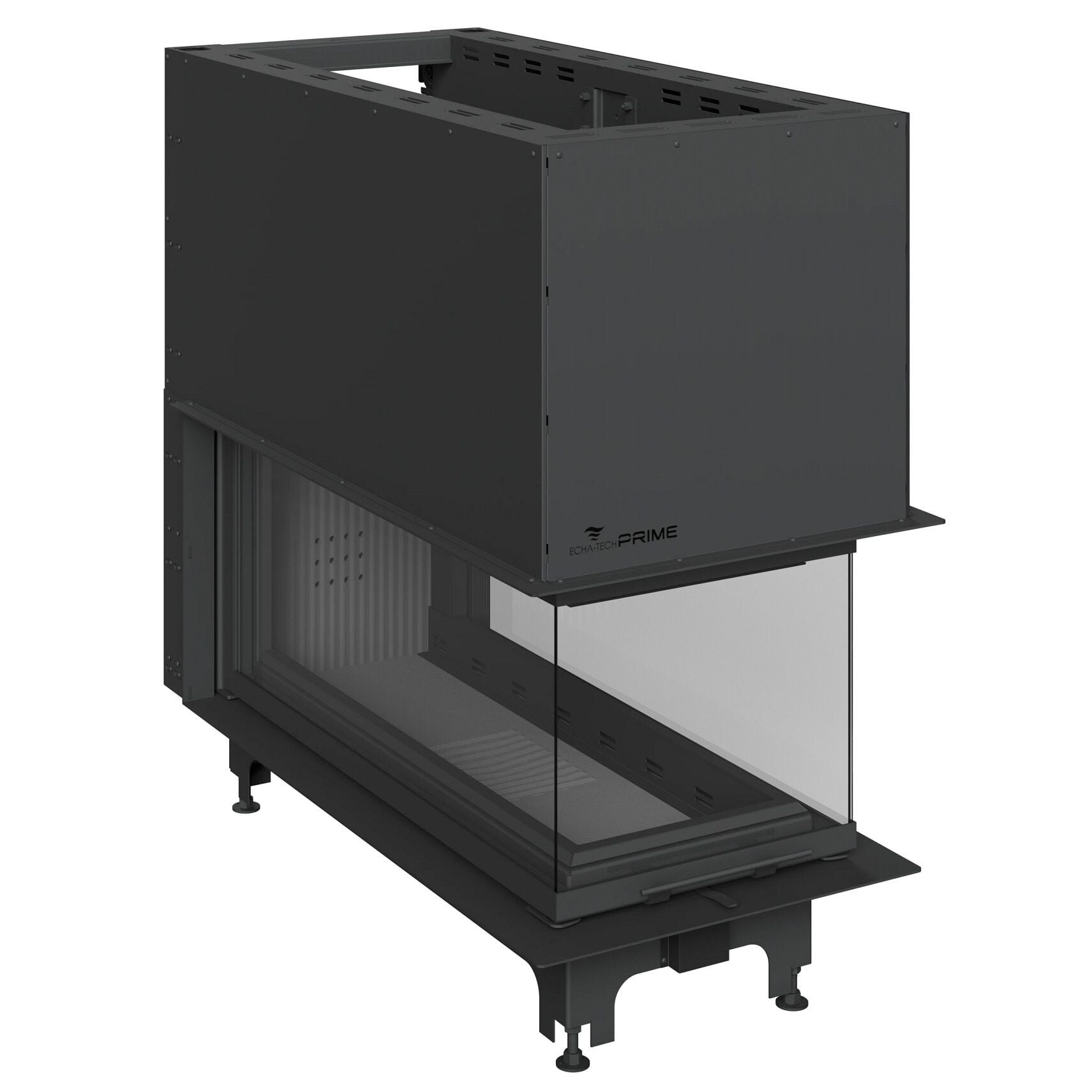 Echa Tech Prime Asansörlü Epi Çelik Şömine Haznesi Döküm 120 Lik