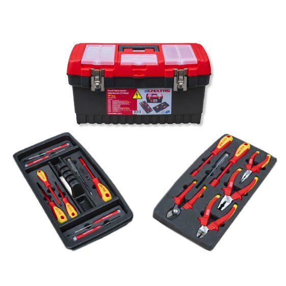 İzeltaş 8440001023 19'' Plastik Takım Çantası Elektrikçi Set (23 Parça)
