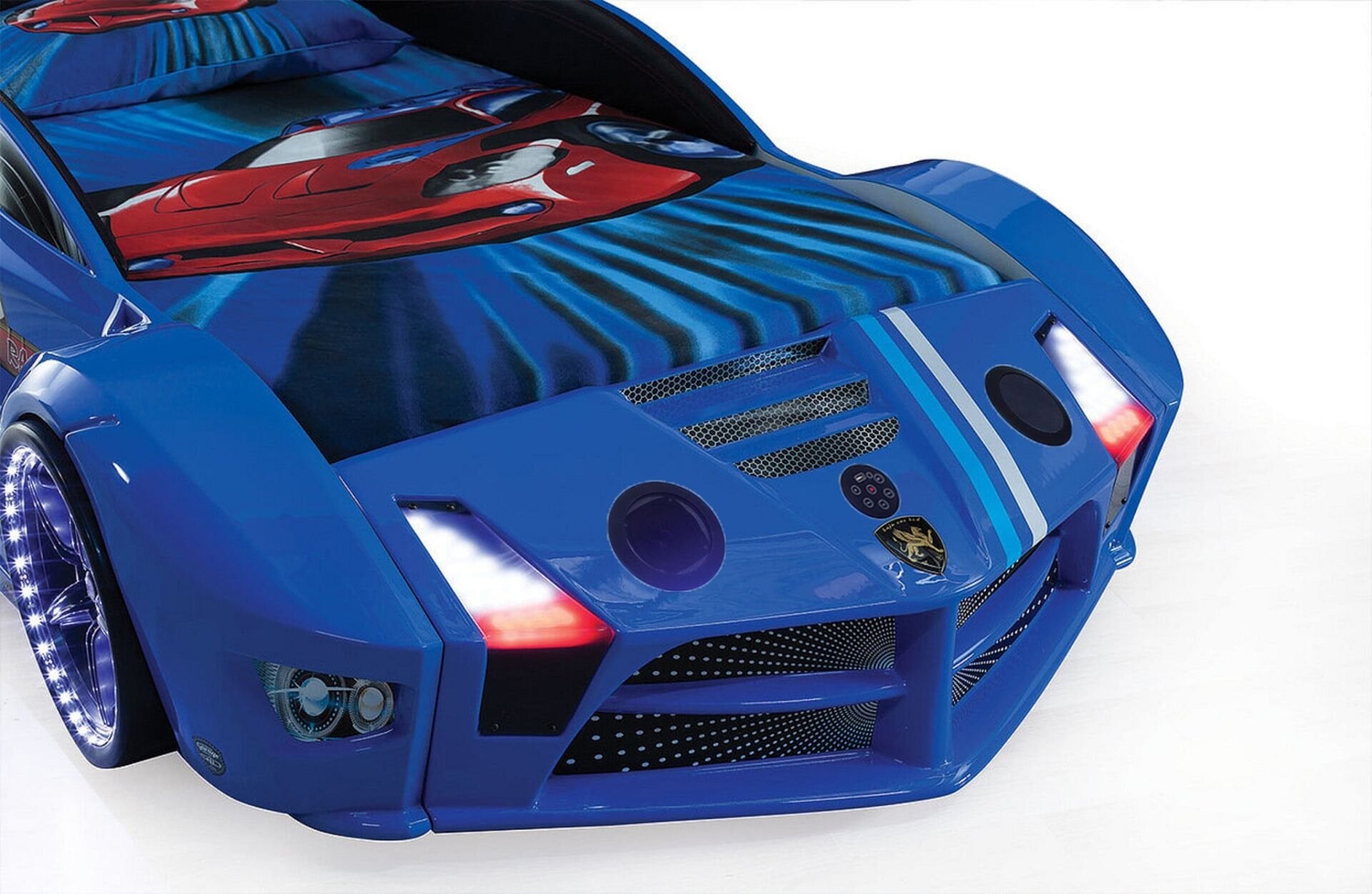 Kaju Carbeds Arabalı Çocuk Yatak Luxury Premium Mavi