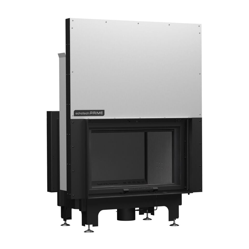 Echa Tech Asansörlü Tünel Çelik Şömine Haznesi Çift Yüzlü D 80 x 64