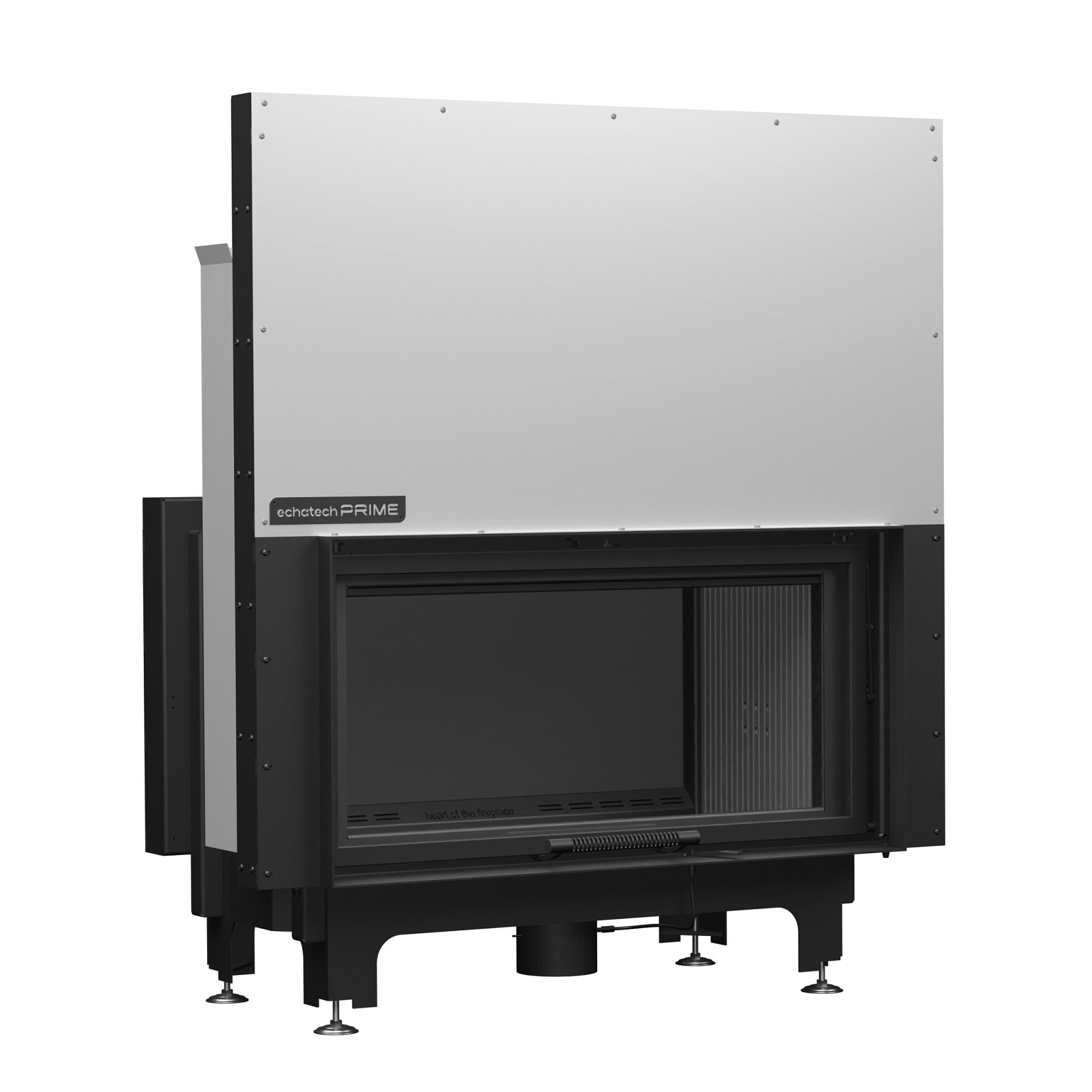 Echa Tech Asansörlü Tünel Çelik Şömine Haznesi Çift Yüzlü D 100 x 51