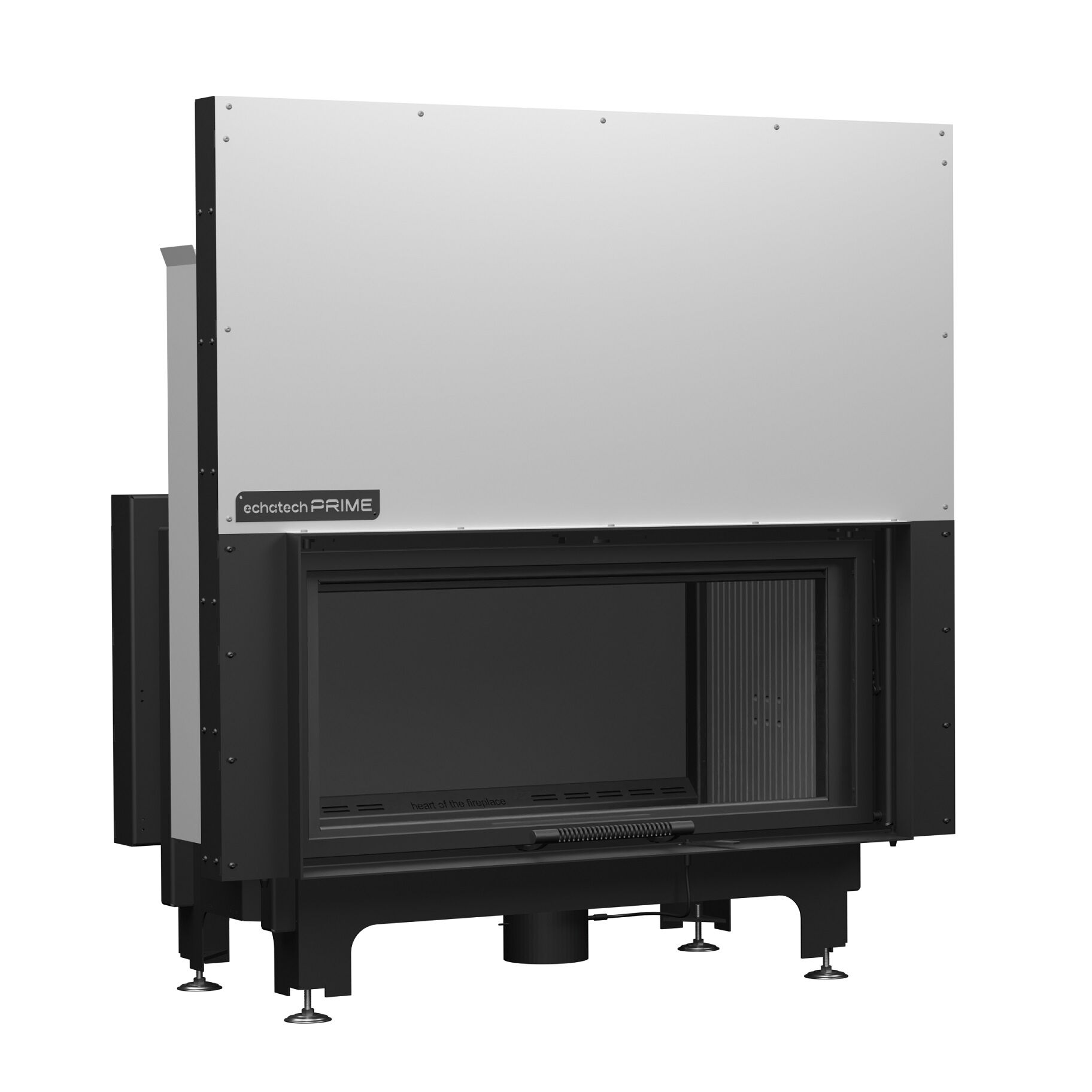 Echa Tech Asansörlü Tünel Çelik Şömine Haznesi Çift Yüzlü D 120 x 51