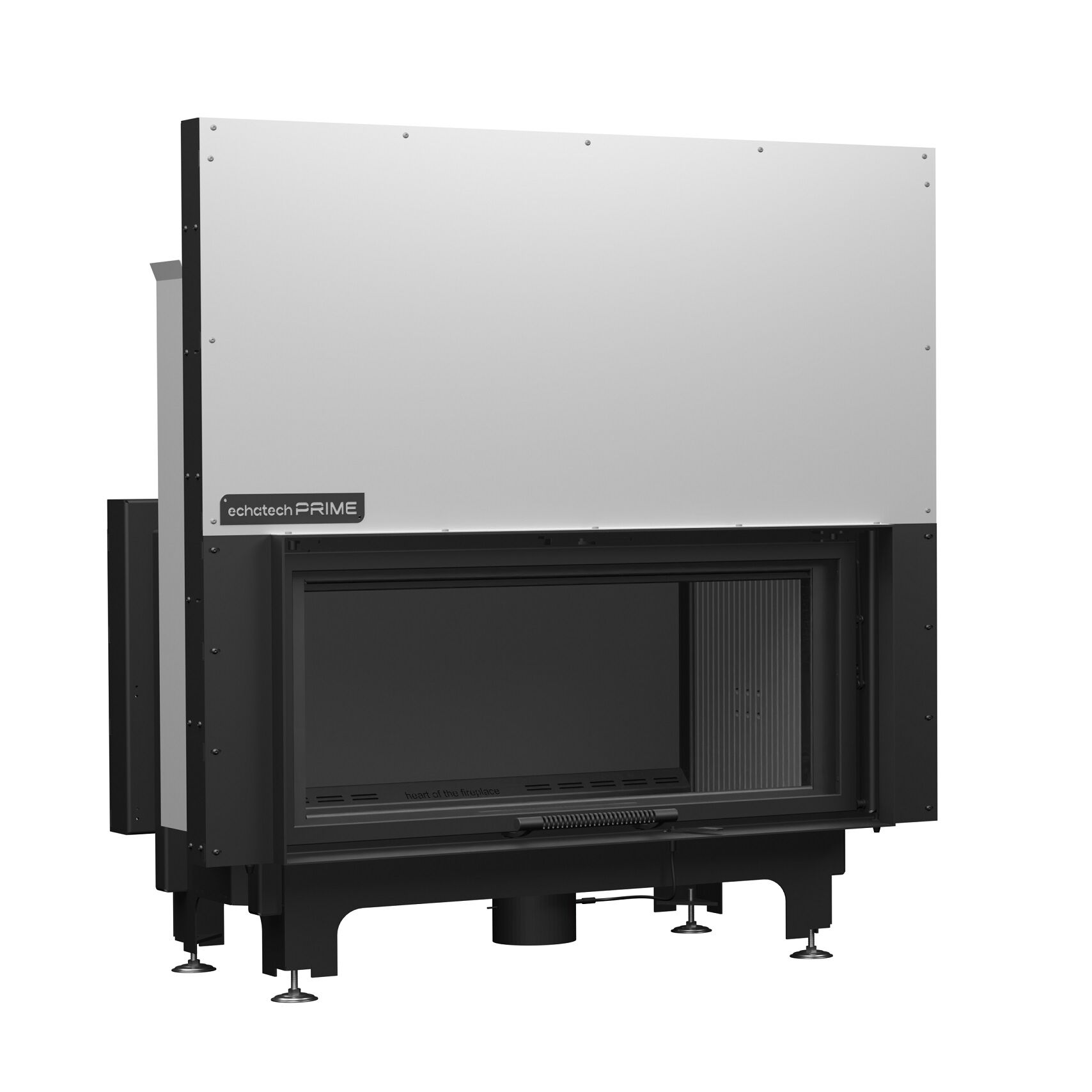 Echa Tech Asansörlü Tünel Çelik Şömine Haznesi Çift Yüzlü D 140 x 60
