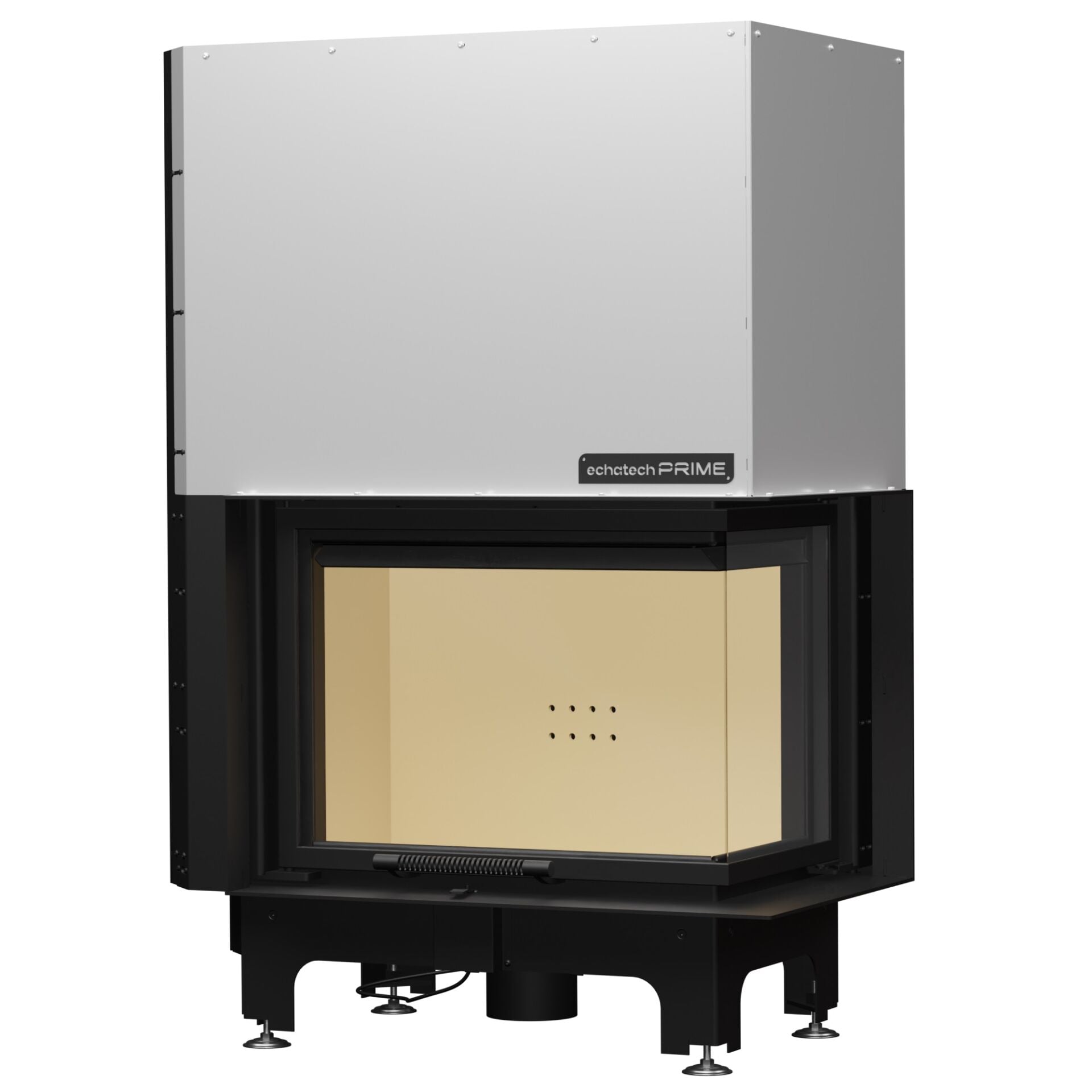 Echa Tech Asansörlü Çelik Köşe Şömine Haznesi Sağ Açık 80